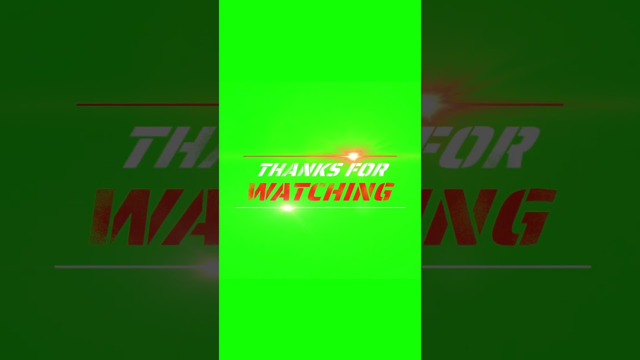 Thanks For Watching Green Screen Video @satishdesigngraphy