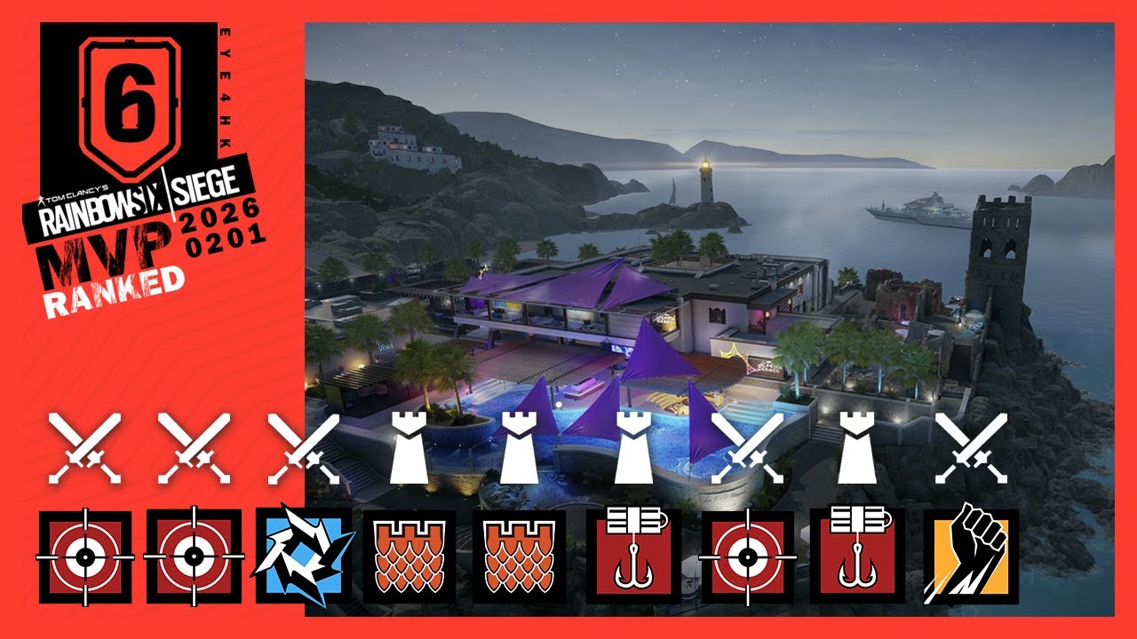 【#RainbowSixSiege #虹彩六號】Coastline/海岸線 RANKED MVP