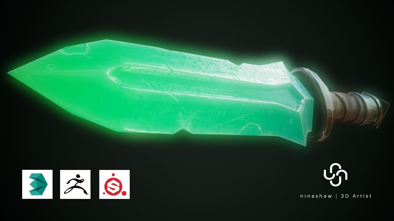 TIMELAPSE Stylized Dagger | Autodesk3dsMax/Zbrush/SubstancePainter