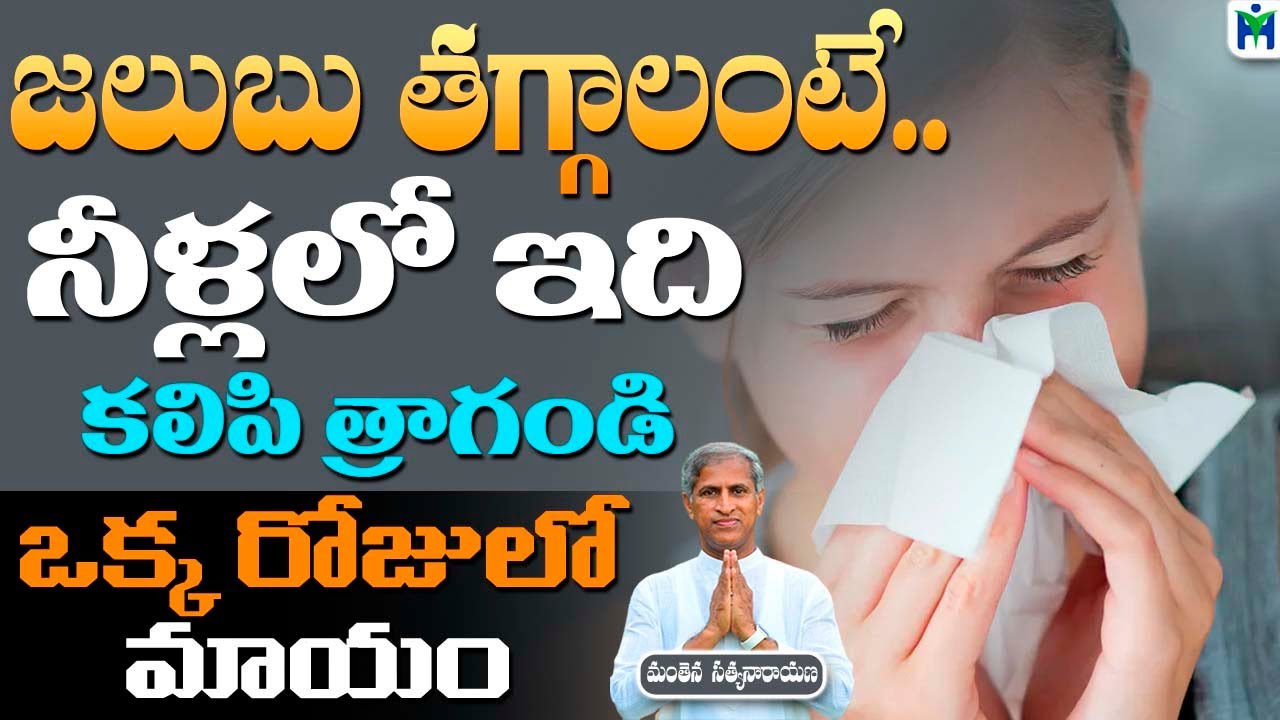 జలుబు తగ్గాలంటే.. నీళ్లలో ఇది కలిపి త్రాగండి | Manthena Satyanarayana Raju | Health Mantra |