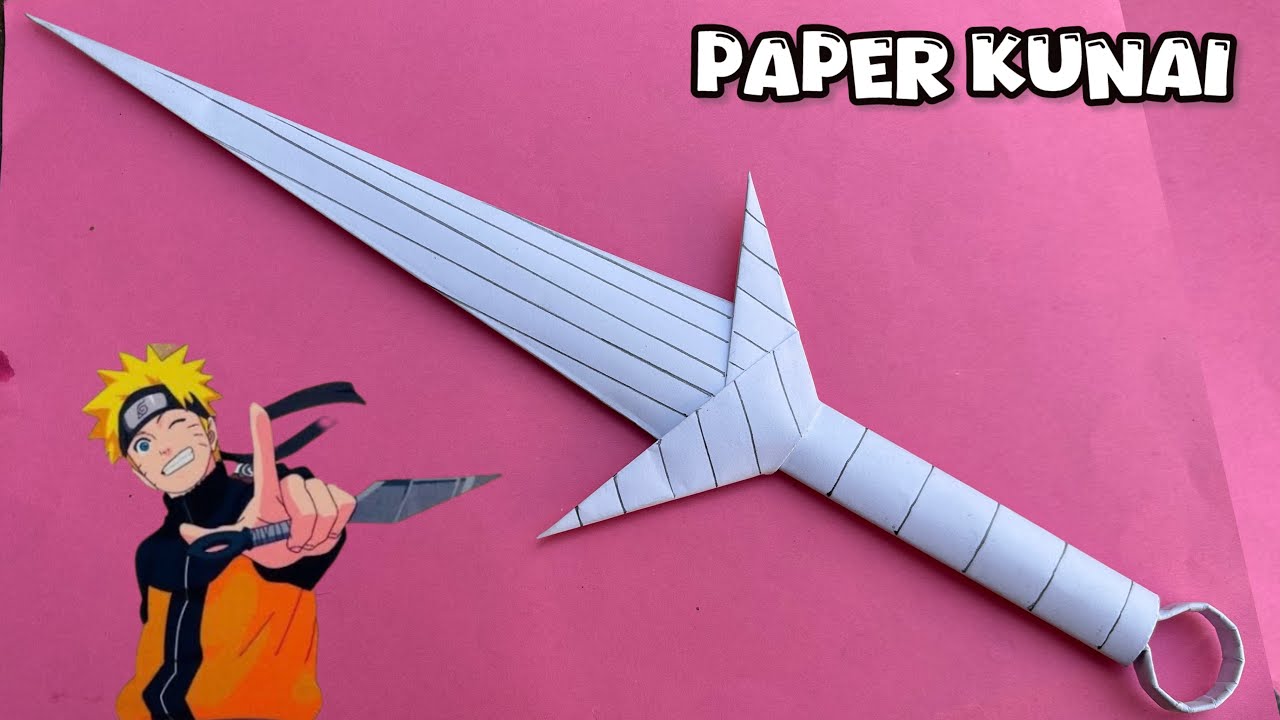 Dly how to make paper kunai mintoa