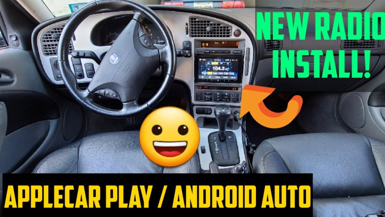 Установка двухдиновой магнитолы Saab 9-5 #applecarplay #andriodauto