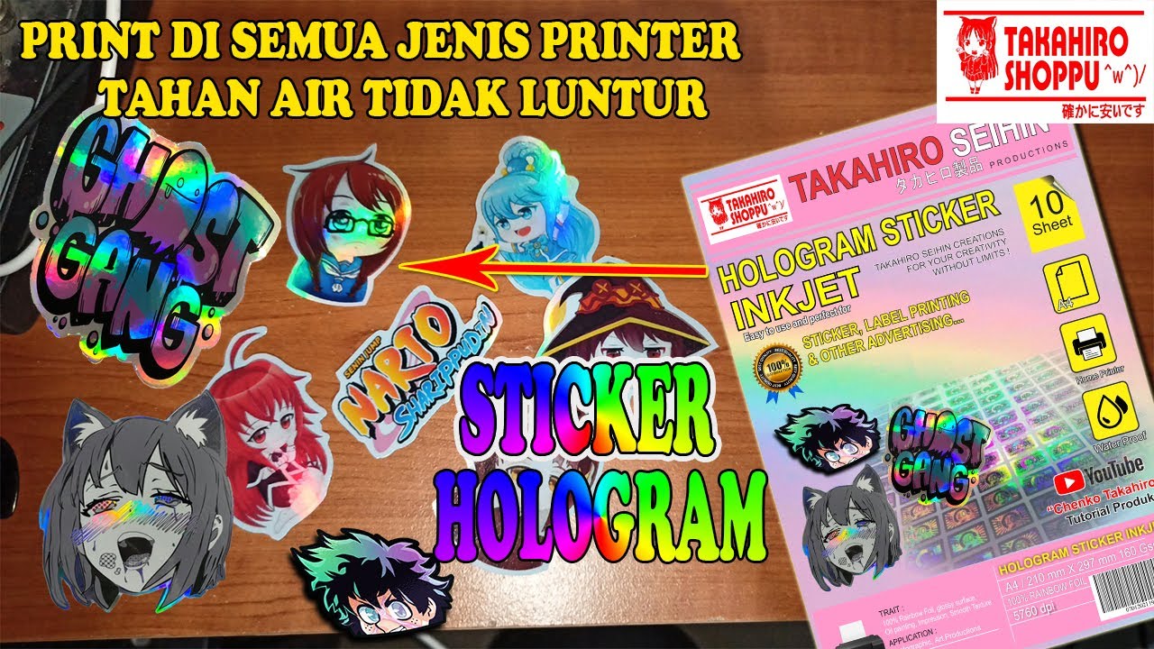 Sticker Hologram Bisa di Print di Semua Printer dan Tahan Air
