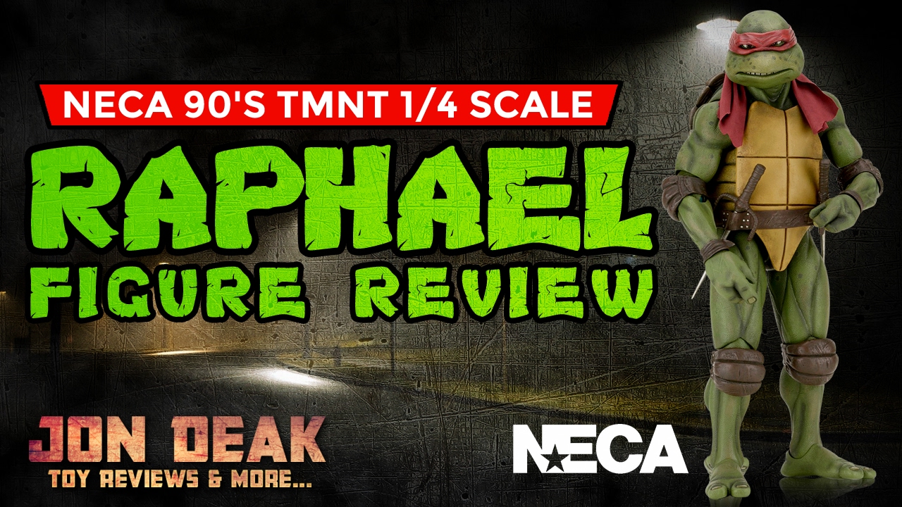 NECA - 1/4 SCALE 1990 TMNT RAPHAEL FIGURE ( REVIEW ) ‬