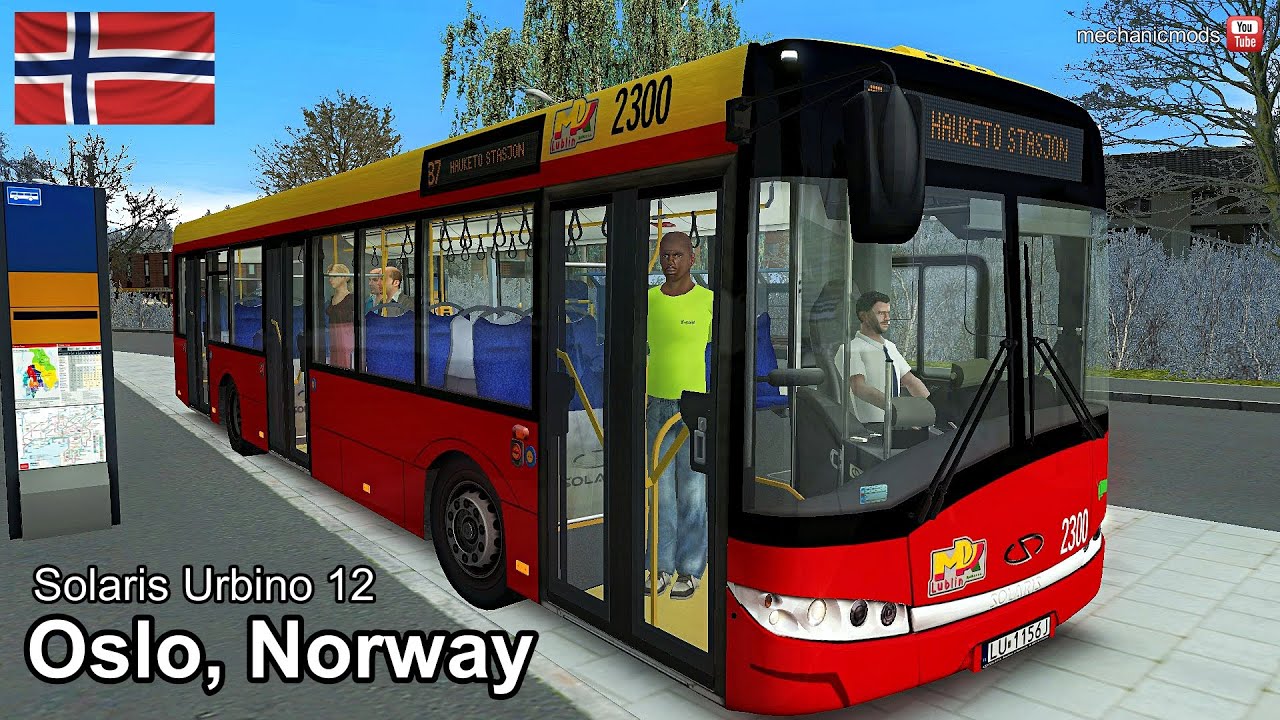 🇳🇴 Oslo, Norway -  Project Line 87 BETA ! | OMSI 2 | Solaris Urbino 12