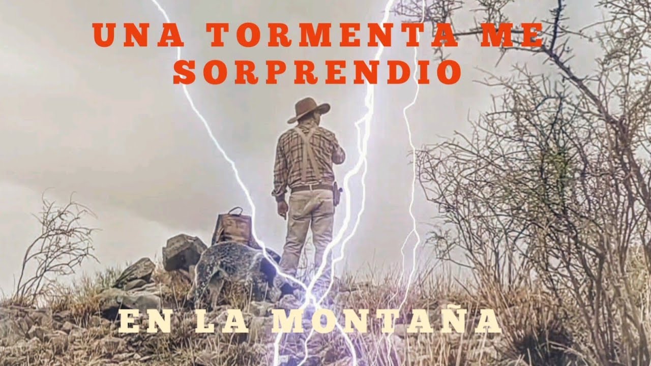 UNA TORMENTA ME SORPRENDIÓ EN LA CIMA DE LA MONTAÑA !