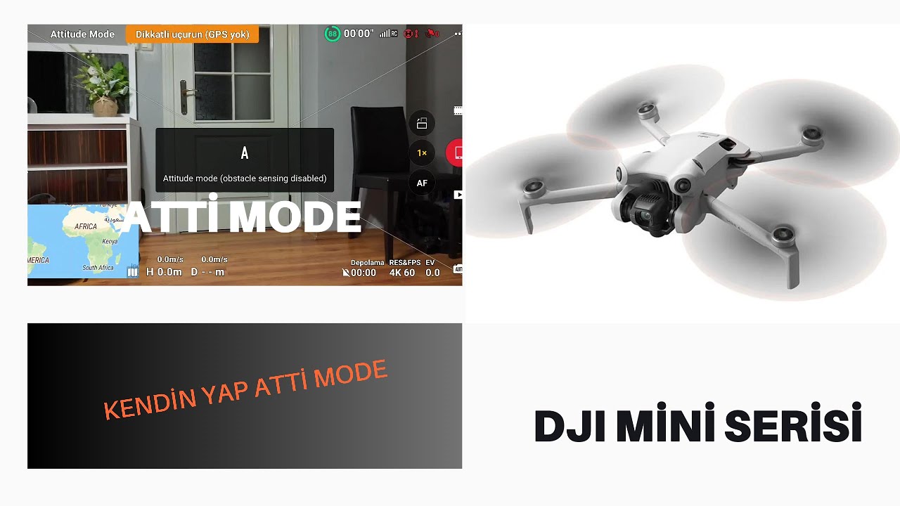 DJI mini dronelara atti mode yapma . Kendin yap #dJIMini #dji mini 4 pro