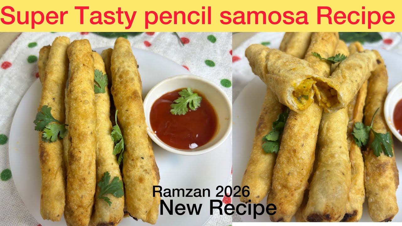 Crispy pencil samosa Recipe |Aloo samosa recipe |Snacks recipe |RAMAZAN SPECIAL NEW RECIPE