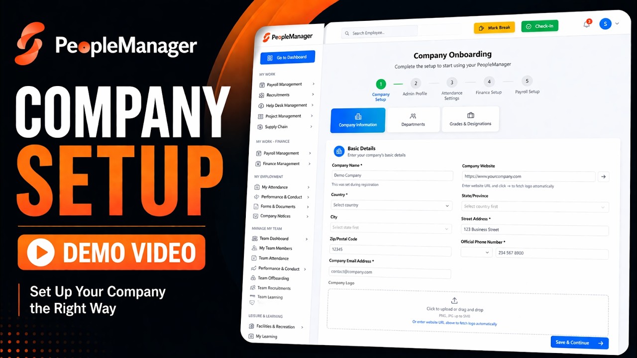 Synclo Company Setup Demo