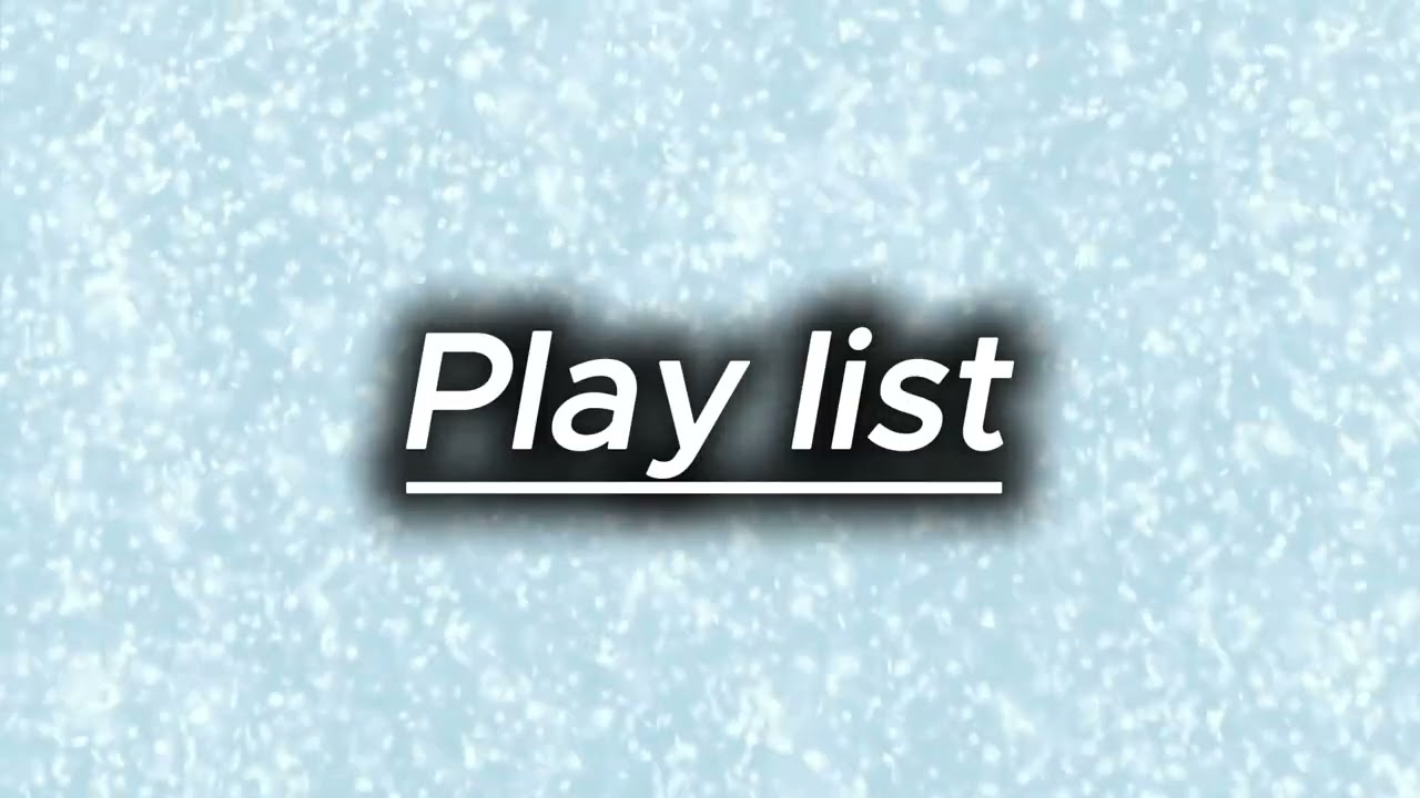 [💻A.I. Play list] 감성과 낭만 넘치는 겨울 밤느낌의 플레이리스트 🌜🌨☃⛄❄☔