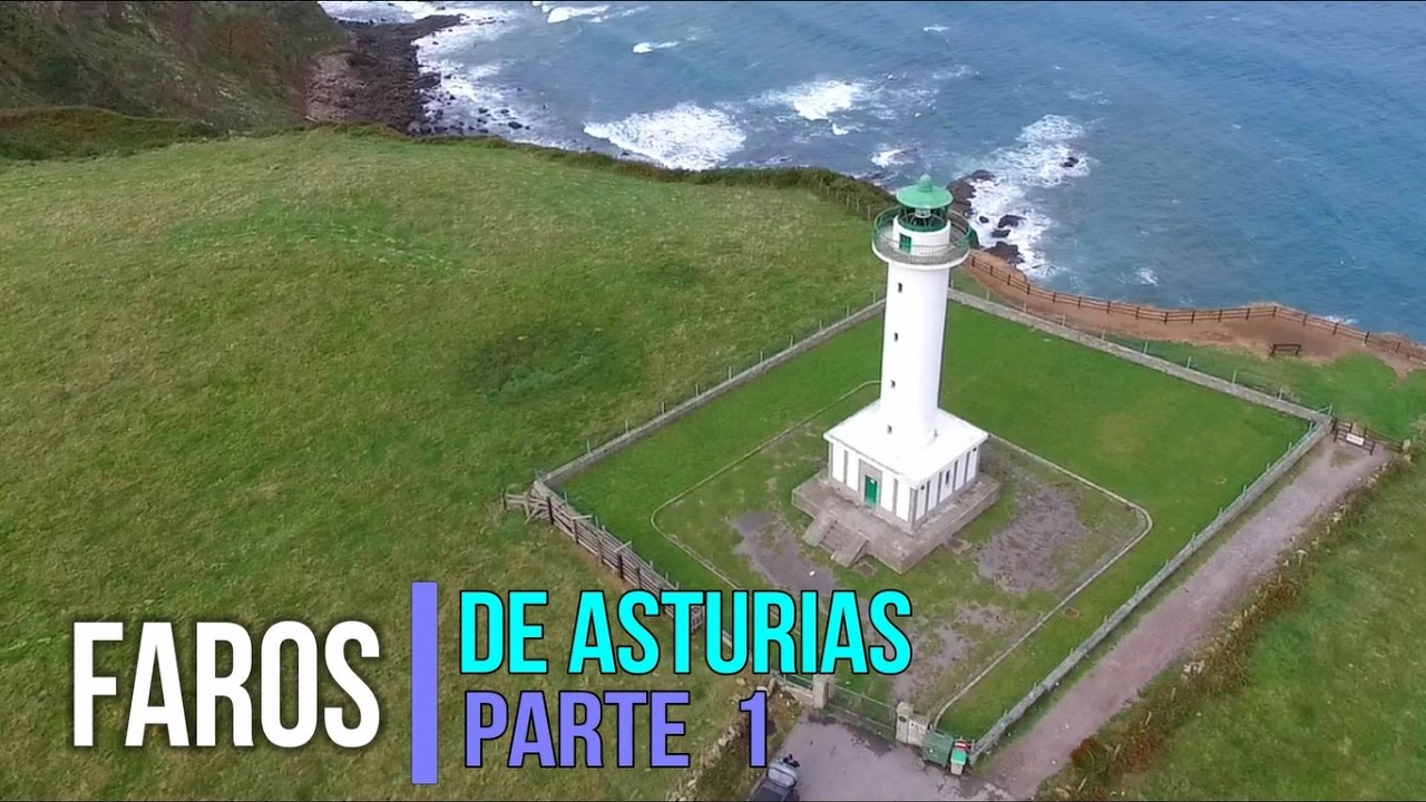Faros del Litoral Asturiano Parte 1. A vista de Drone