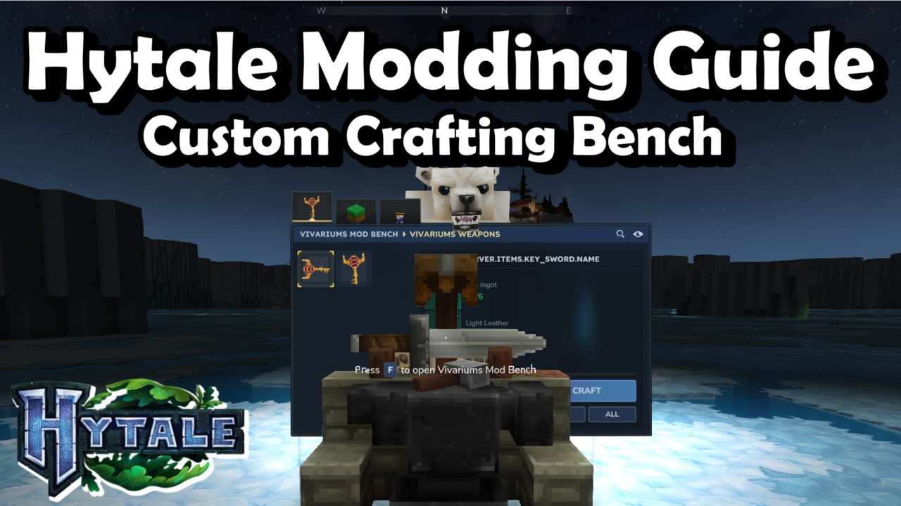 Hytale Modding Guide: Custom Crafting Bench Basics