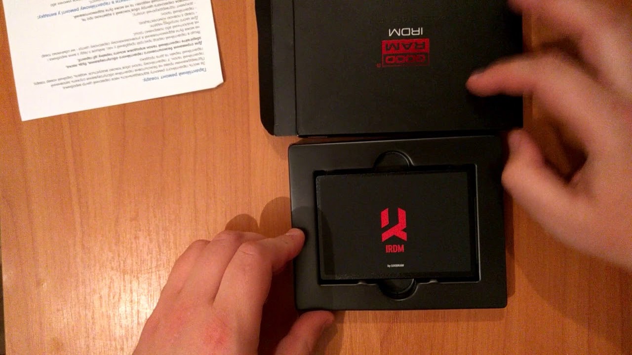 Розпакування Goodram IRDM 120GB 2.5