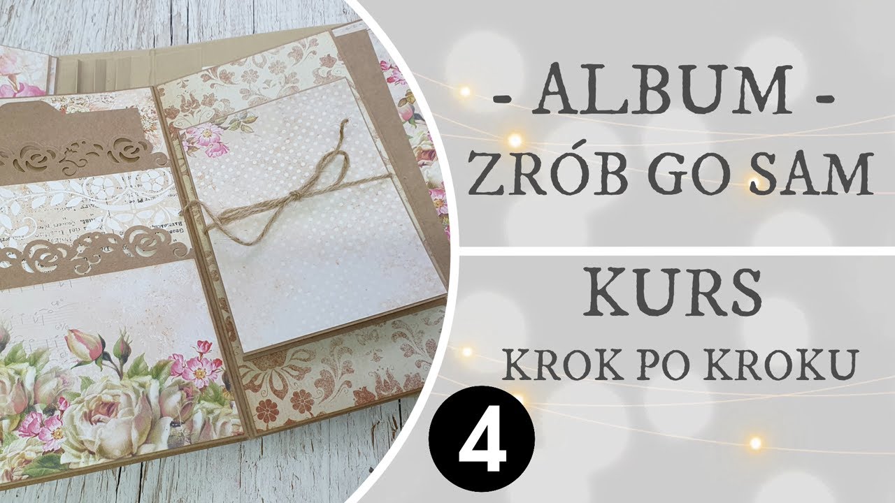 Album krok po kroku #4 Potrójna mata i kieszenie. WARSZTAT DARMOWY. SCRAPBOOKING