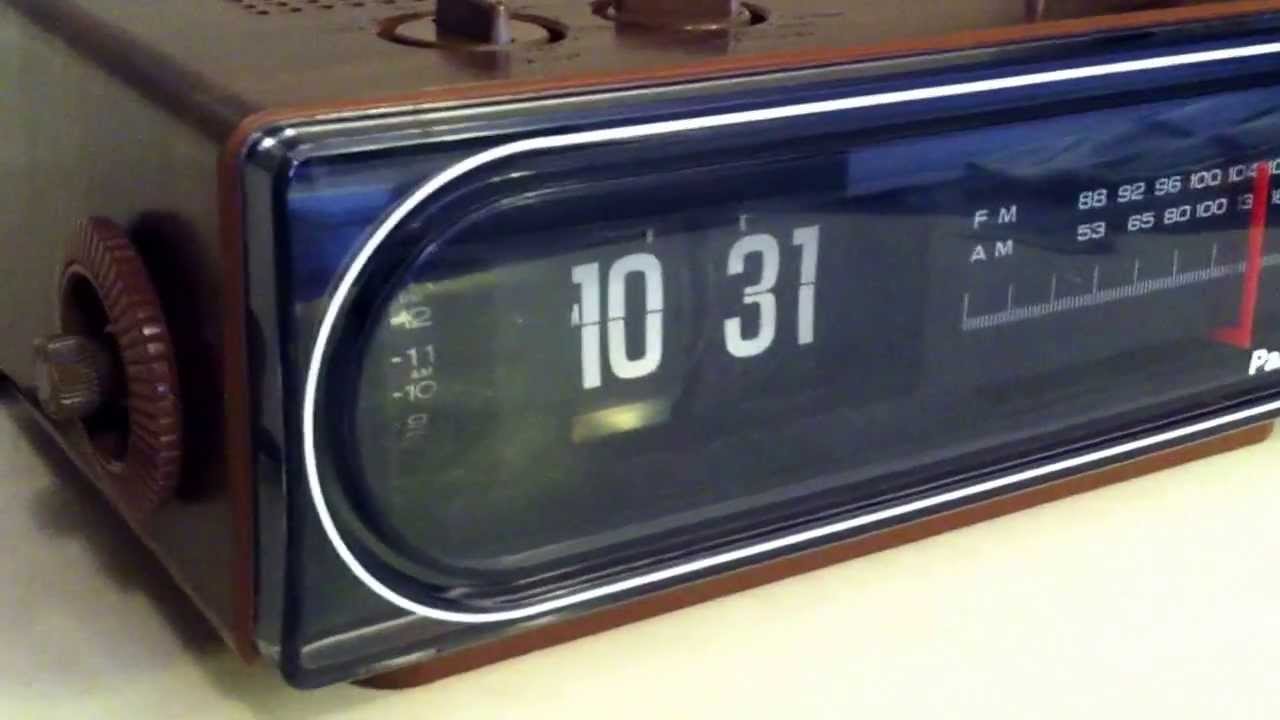 Panasonic Flip CLock RC-6015 - The Model from Back To The Future - with Song Clip Alarm