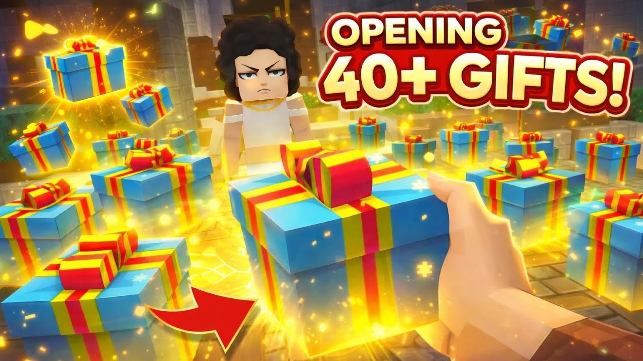 Opening 40+ Gift In Bedwar BMGO #bedwars #blockmango 