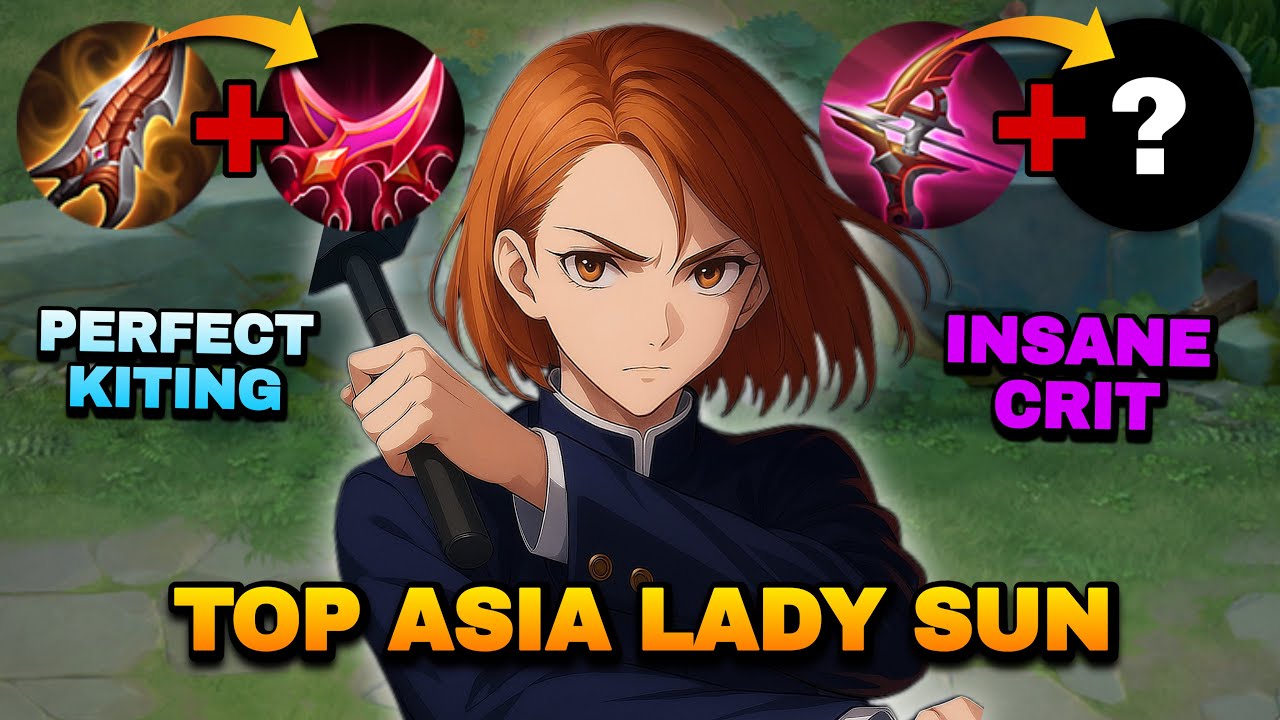 TOP 1 ASIA LADY SUN PERFECT KITING & INSANE CRIT DAMAGE IN SOLO RANK! | LADY SUN BUILD & ARCANA