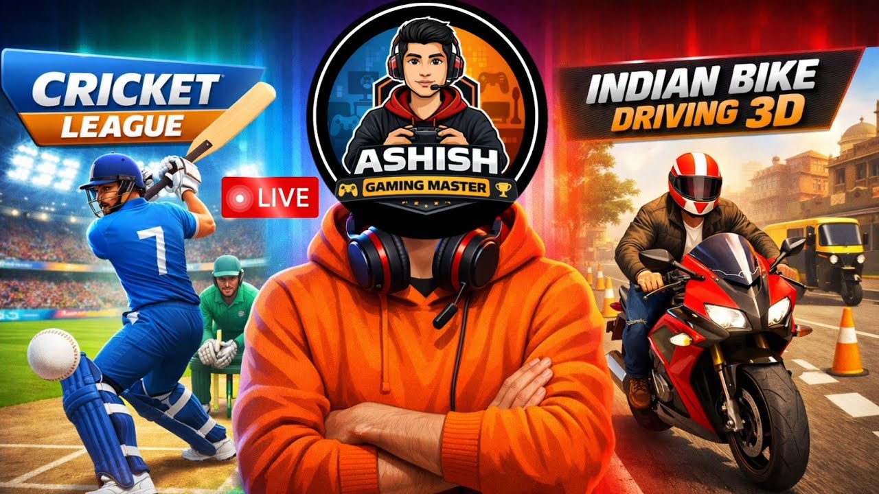 Indian bike driving 3D or Cricket league 🏏Gameplay live video 🤯