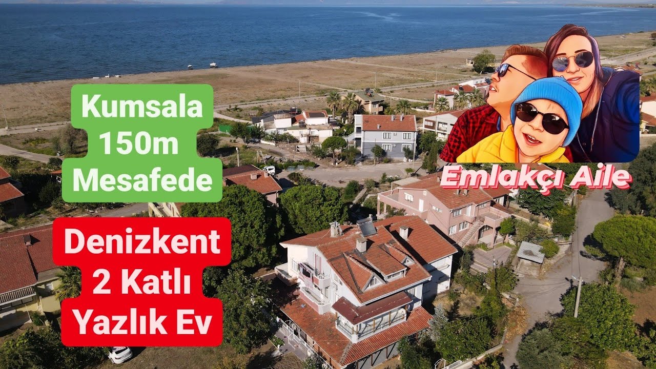 Denizkent'te Sahile 150m Bahçeli Satılık Yazlık! 3.500.000₺