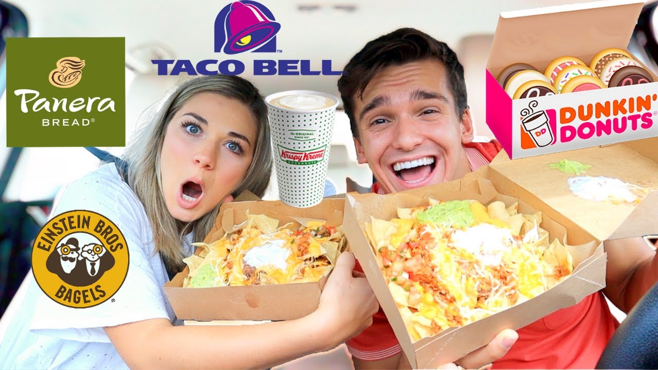 Letting The Person In Front of Me Decide What I Eat for 24 Hours Challenge!