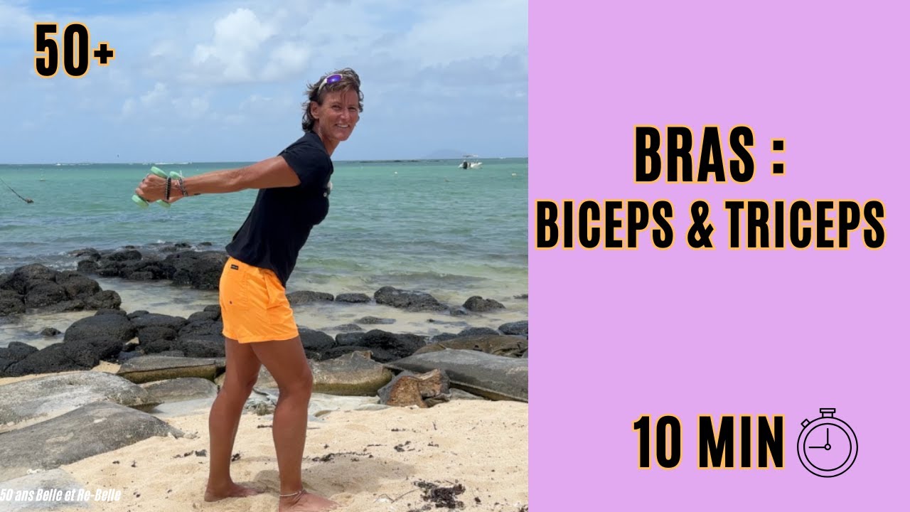 10 min Biceps & Triceps avec Poids – Tonifier les bras après 50 ans