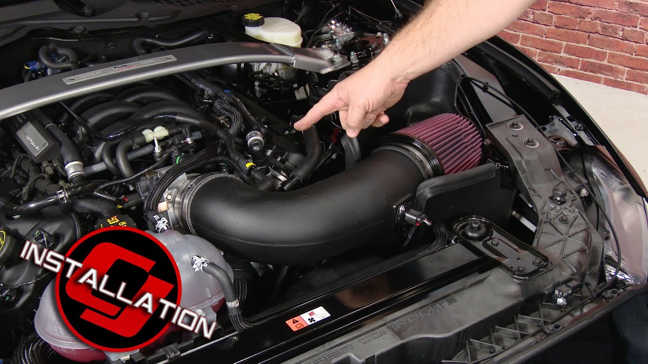2015-2020 Mustang GT350/GT350R JLT Cold Air Intake Kit Black Textured Installation