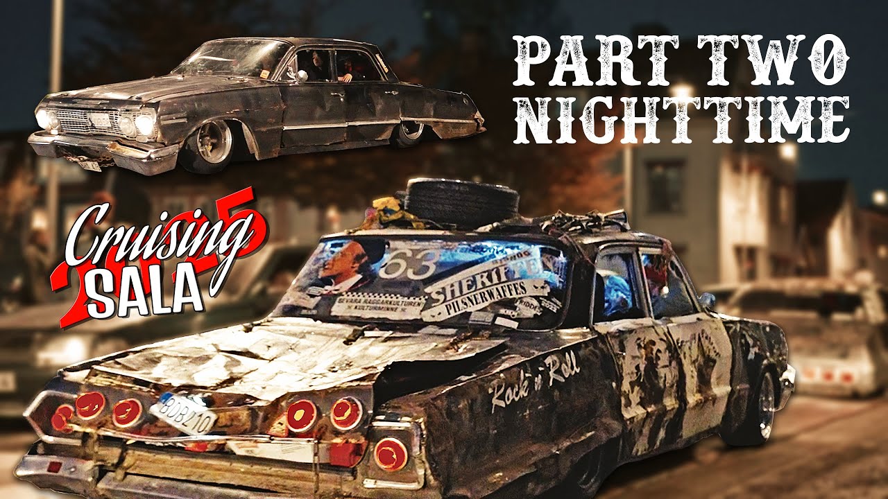 Sala Cruising 2025 Pilsnerbilar & Party (Part 2/2) - Raggare Cars / Beercars / RatRod Lowriders
