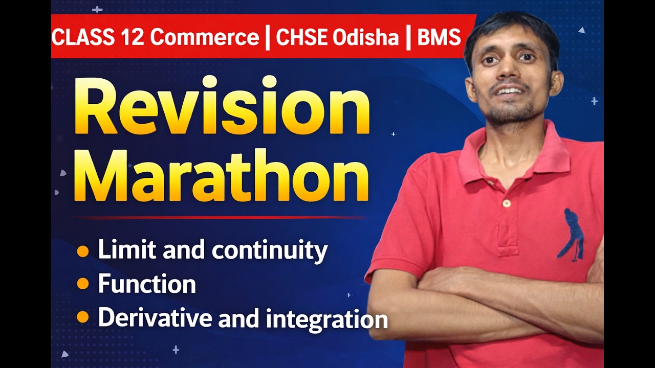 CLASS 12 | CHSE Odisha | BMS | Revision Limit and continuity | Function | derivative and integration