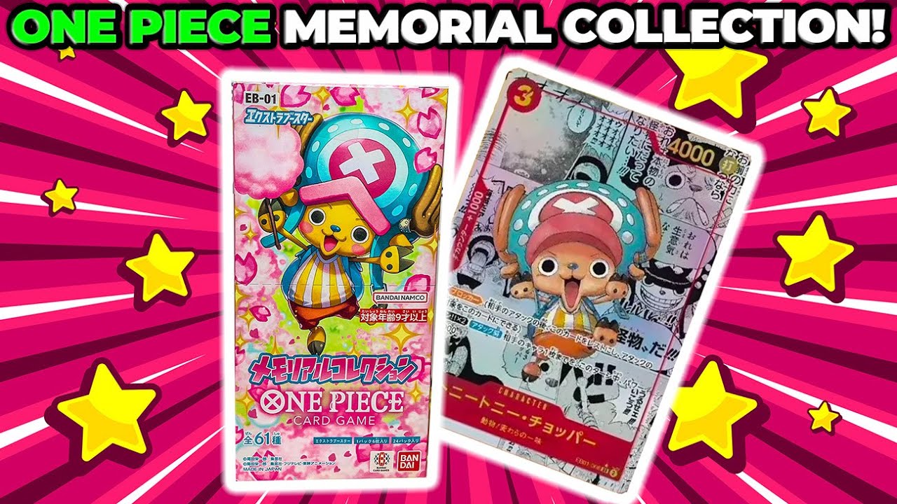 One Piece Extra Booster Memorial Collection EB-01 Japanese Box OPENING!