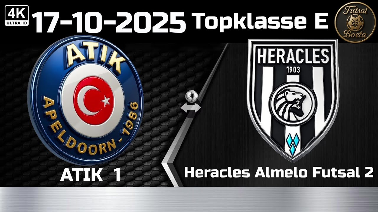 Topklasse E: ATIK 1 -  Heracles Almelo Futsal 2   (17-10-2025)