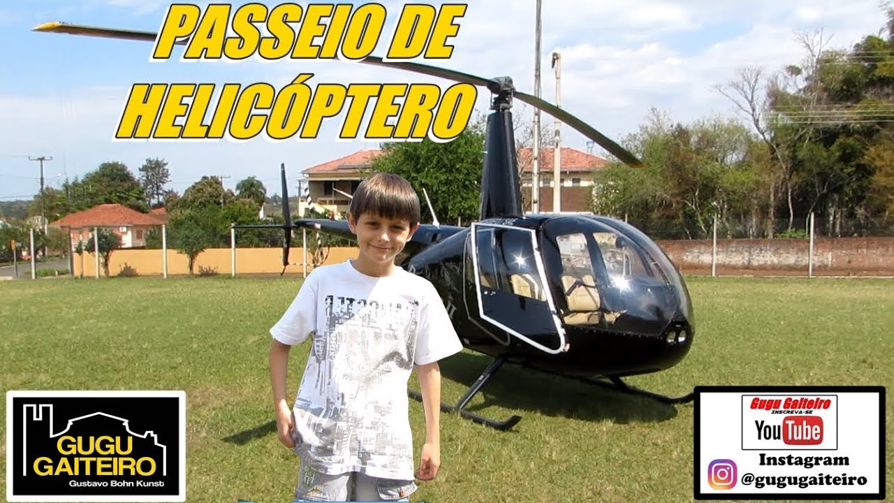 VOEI DE HELECÓPTERO - Sobrevoamos nossa cidade