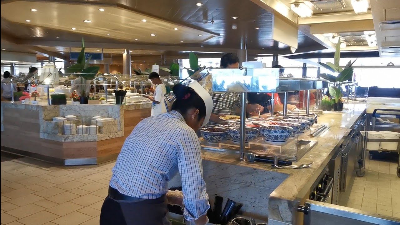 Spectrum of the Seas Windjammer Buffet | Full Restaurant Tour