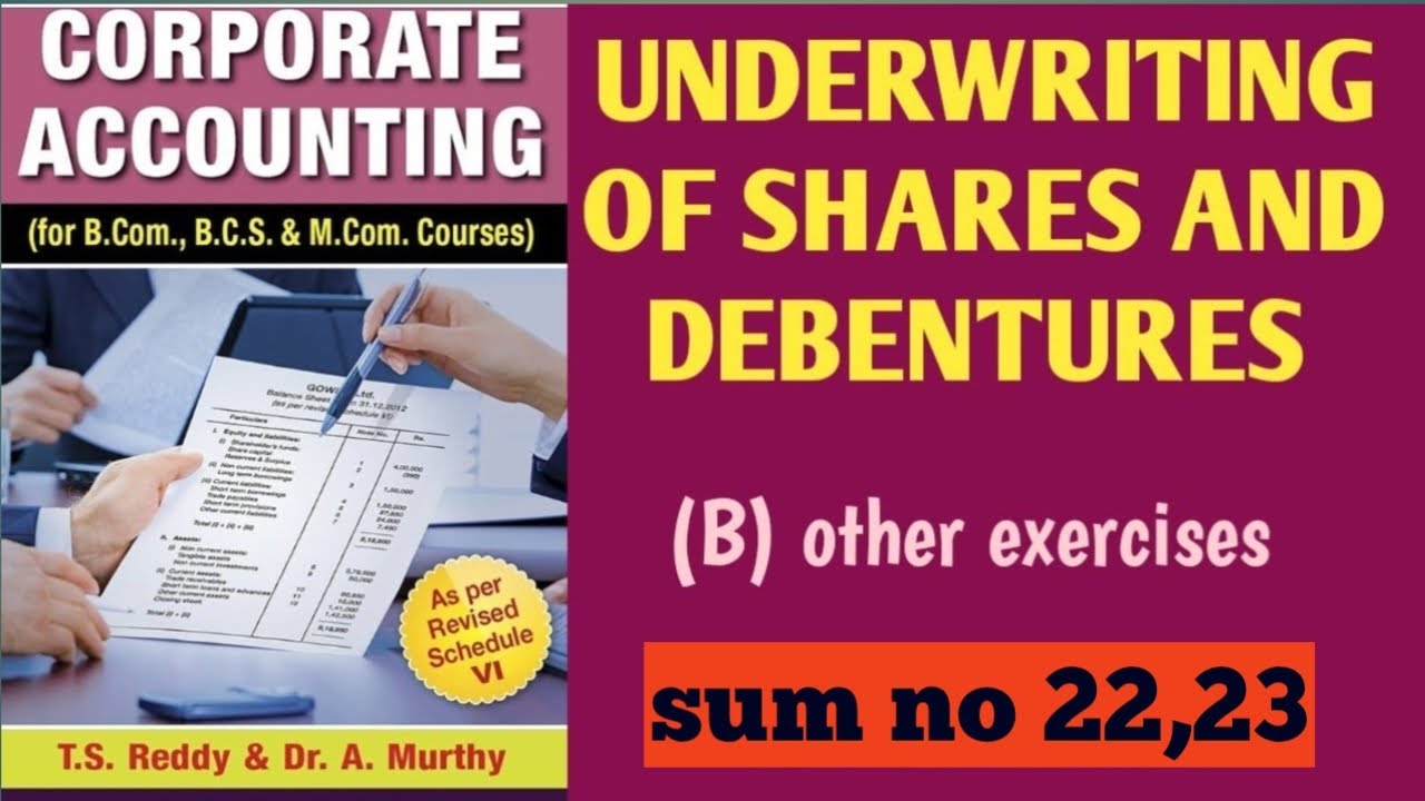 Sum no 22,23-UNDERWRITING OF SHARES AND DEBENTURES // #corporate accounting(Explanation in TAMIL)