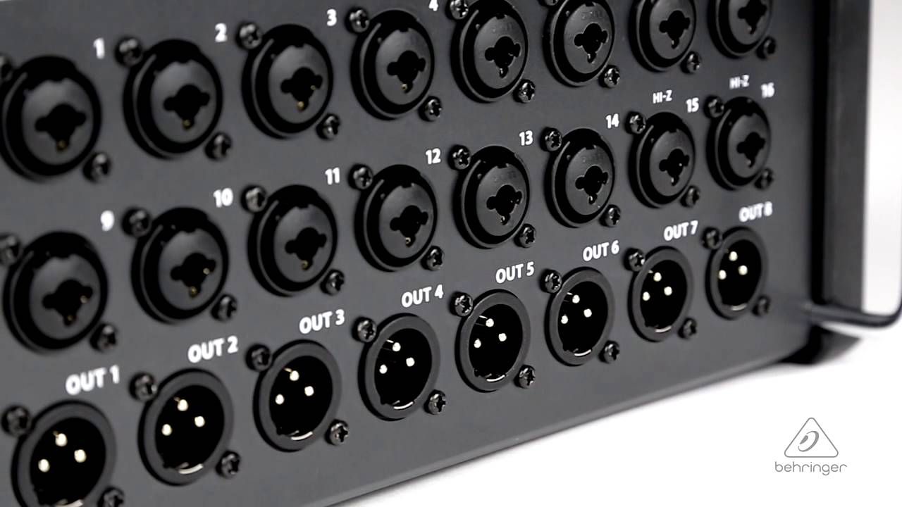 SD16 I/O Stage Box with 16 Remote-Controllable MIDAS Preamps, 8 Outputs, AES50 Networking, ULTRANET
