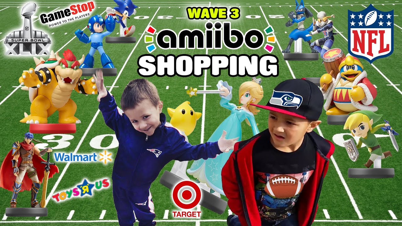 Папа & Sons пойти Amiibo покупки на Super Bowl Sunday для Wave 3! (Часть 1)