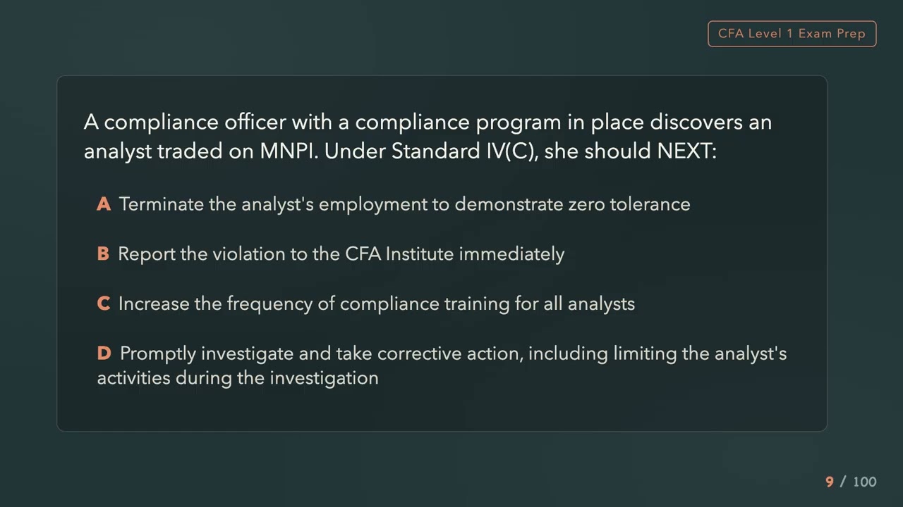 CFA Level 1 Practice Questions: 100 Questions with Explained Answers 2027