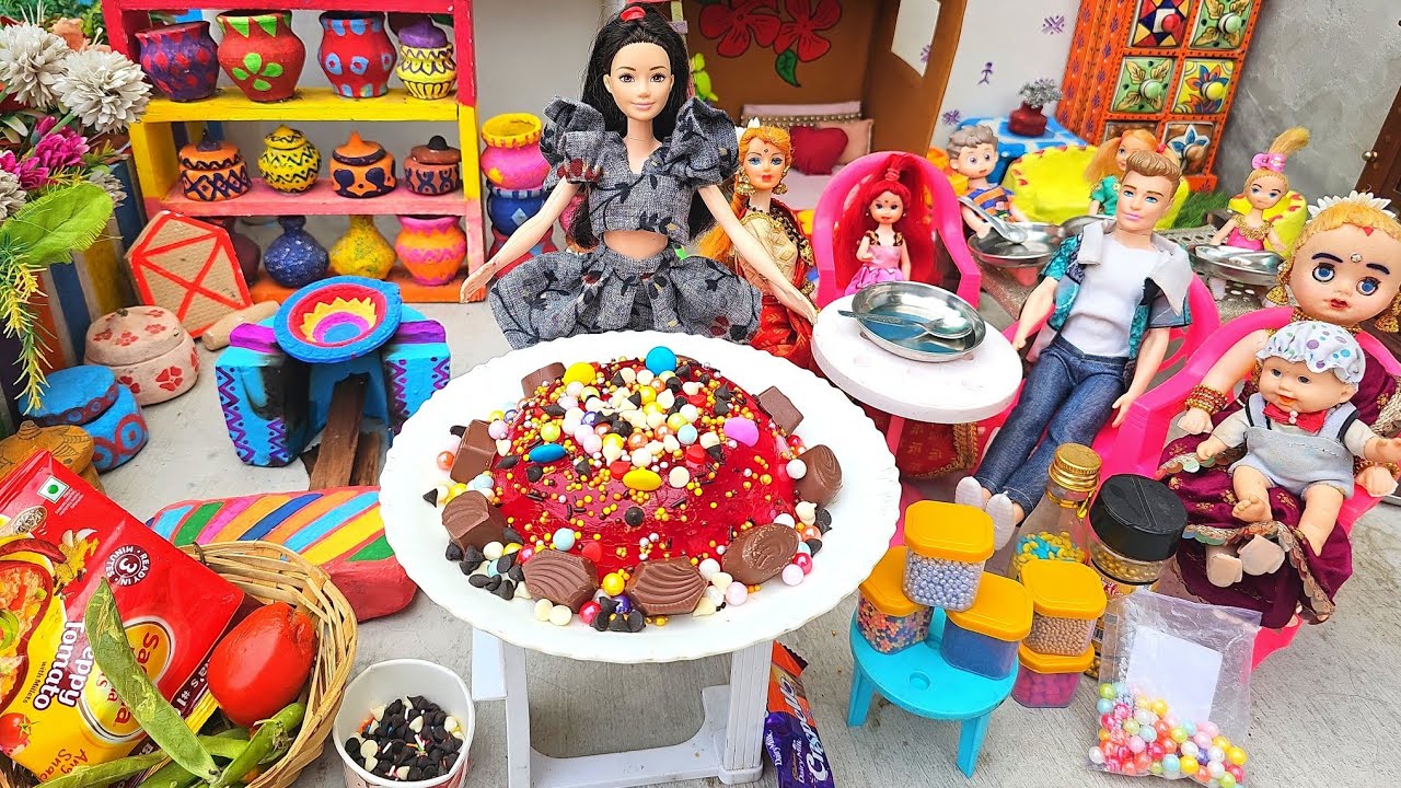 Barbie Doll All Day Routine In Indian Village/Sita Ki Kahani Part-383/Barbie Doll Bedtime Story||