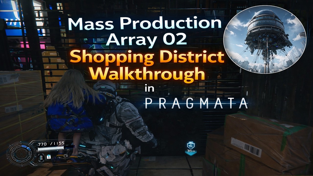 Mass Production Array 02 &ndash; Shopping District Walkthrough in Pragmata Game