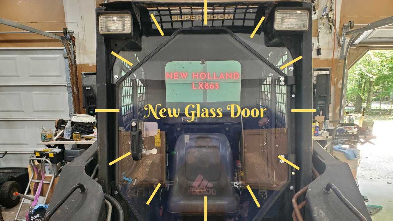 How to Install a Glass Door on a New Holland LX865 Skid Steer