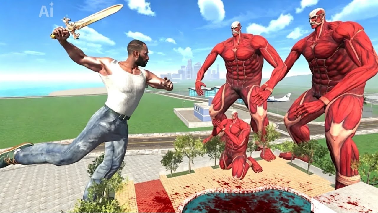 Franklin Found longest Titan Head in Indian bike driving 3d 