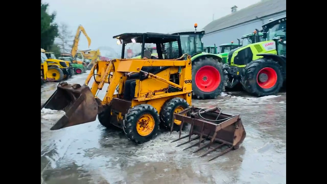 Miniładowarka Case 1830 z łyżką i krokodylem, jak Bobcat, prezentacja, jazda, na sprzedaż *PESTROL*