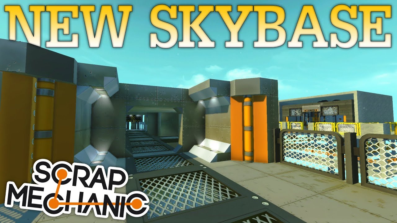 NEW SKYBASE!! | Scrap Mechanic #44 | Base Building!