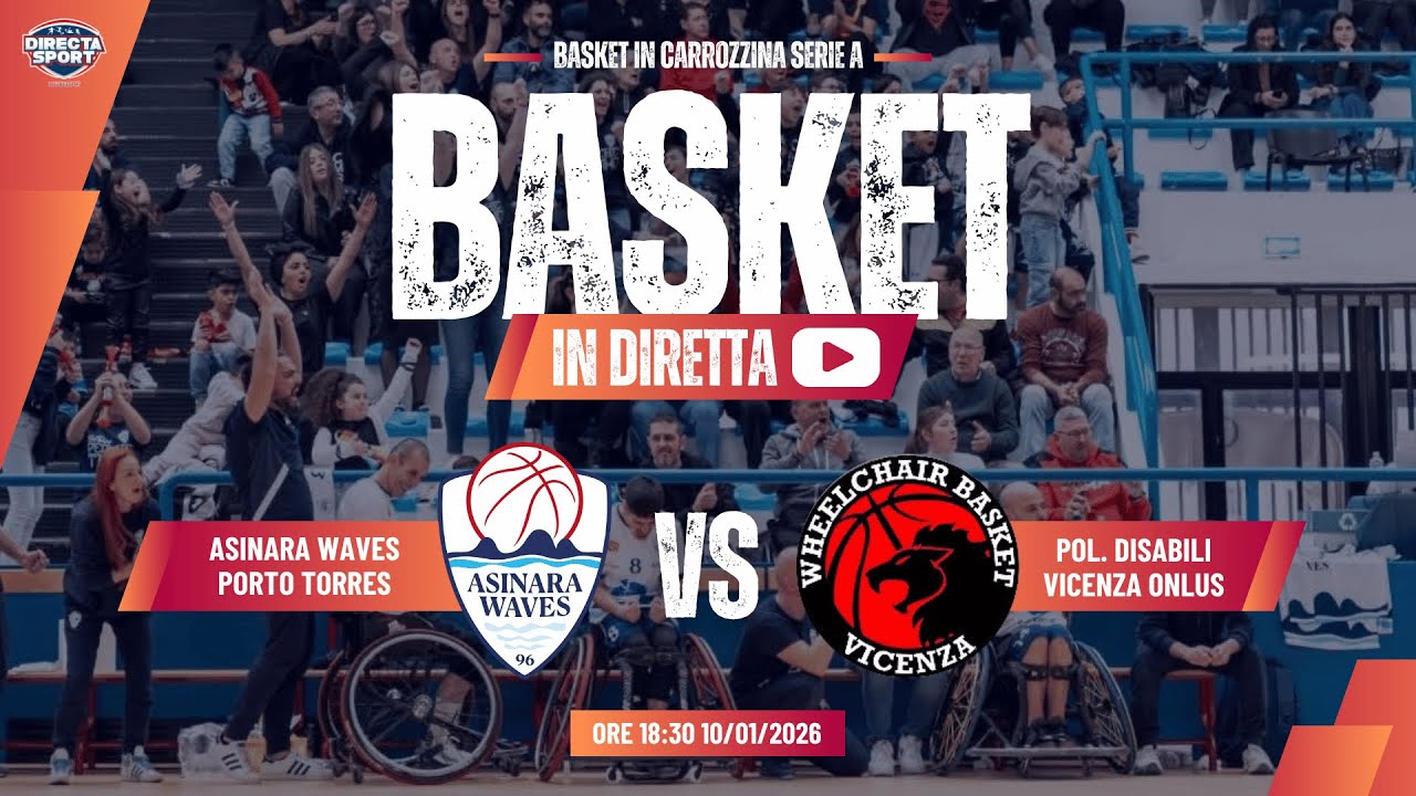 Basket in Carrozzina Serie AM - Asinara Waves Porto Torres-Wheelchair Basketball Vicenza (63-40)