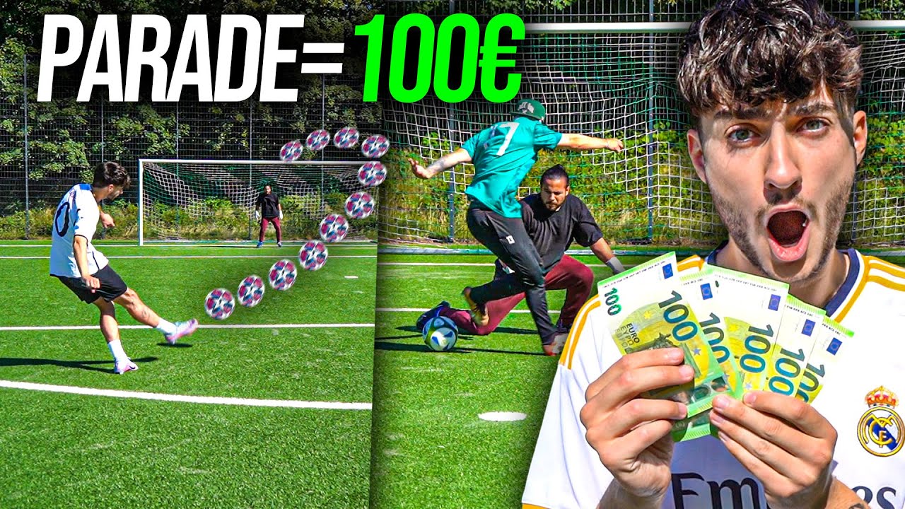 WIR GEBEN UNSEREM TORWART 100€ PRO PARADE in dieser FUßBALL CHALLENGE