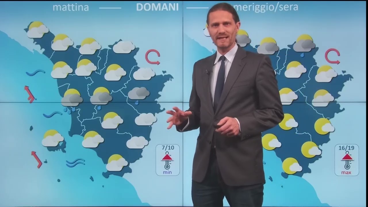 Le condizioni meteo di oggi in Toscana - lunedì 2 marzo 2026
