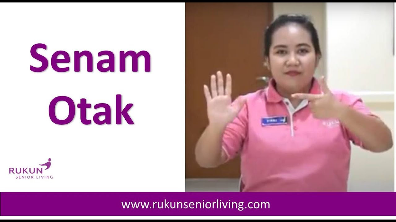 Senam Otak (Brain Gym) untuk Senior - 6 menit | Activity @ RUKUN Senior Living