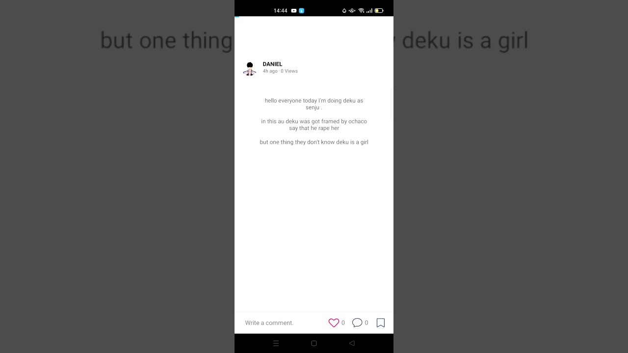 Deku as Senju kawaragi / f! deku /