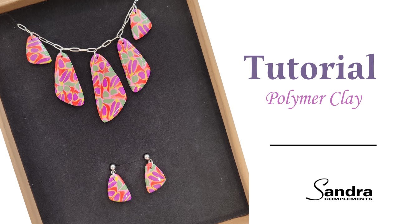 Conjunto de Arcilla Polimérica Paso a Paso | Collar y Pendientes para Principiantes