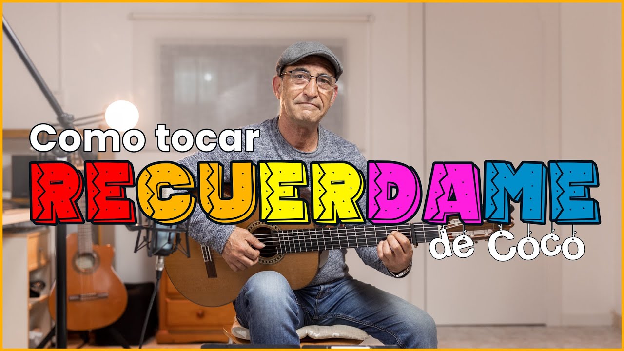 Como tocar RECUERDAME | película COCO en Guitarra (tabs y acordes)