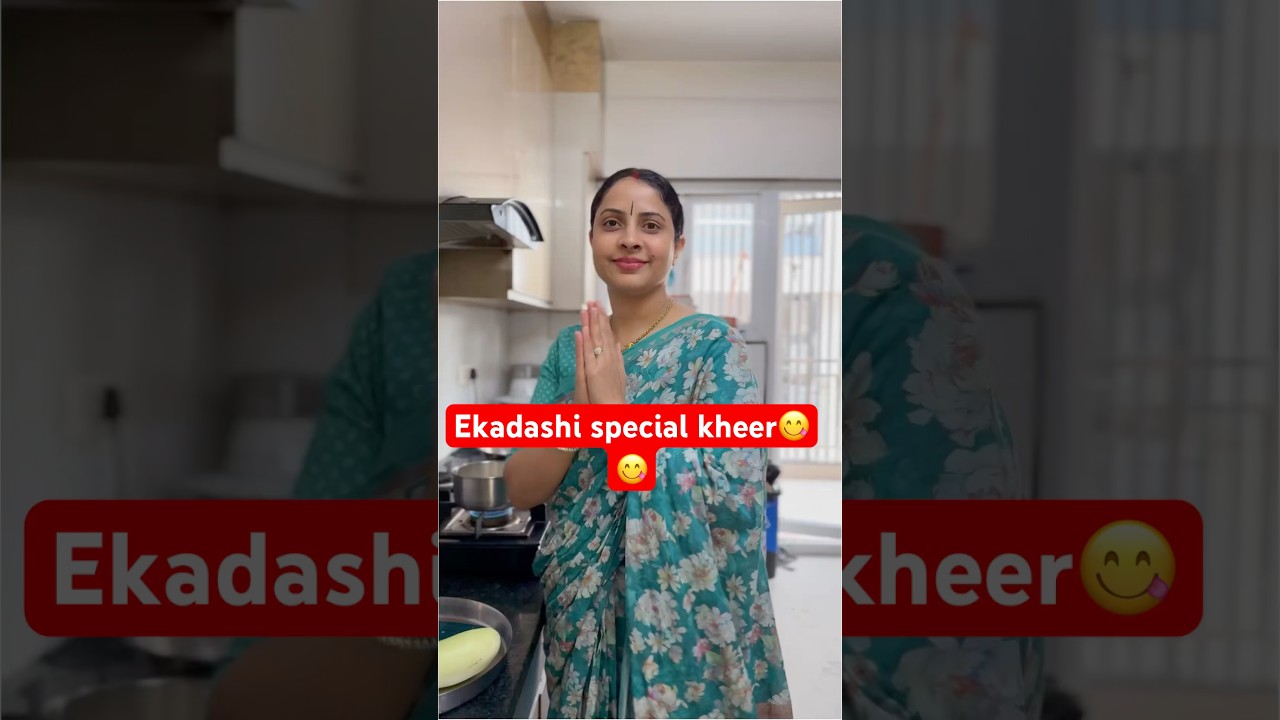 How to make ekadashi special kheer at home. #ekadashi #ekadashivrat #ekadashivratkatha #vrindavan